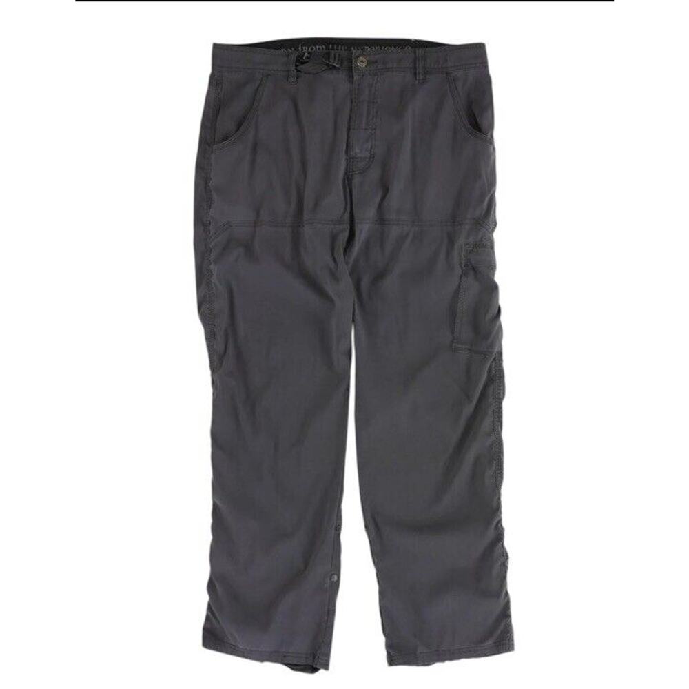 prAna Mens Hiking Cargo Pants Large X 32L Gray